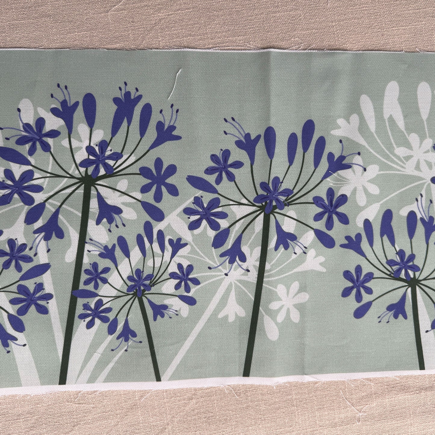 Agapanthus Fabric panel