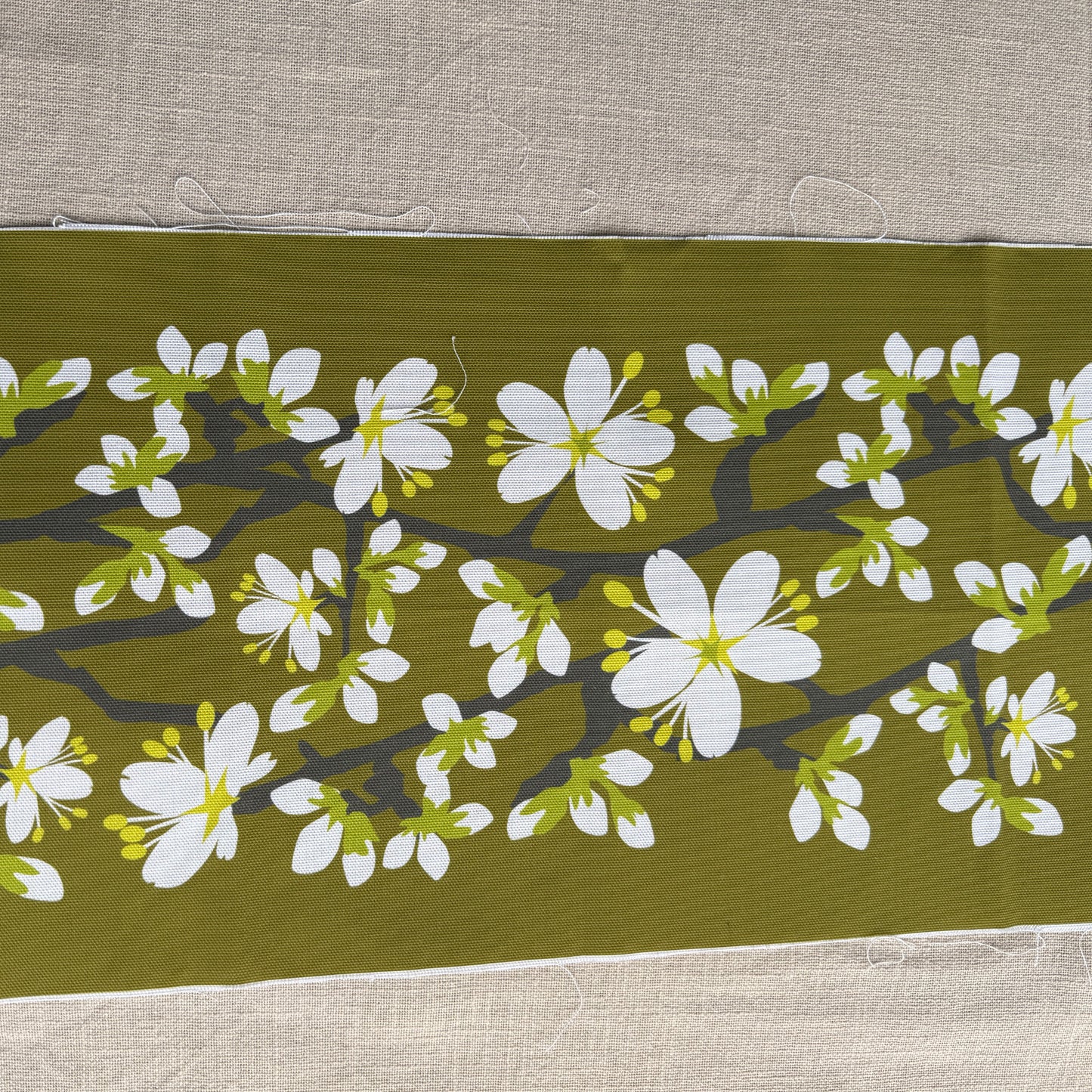 Blackthorn Blossom Fabric panel