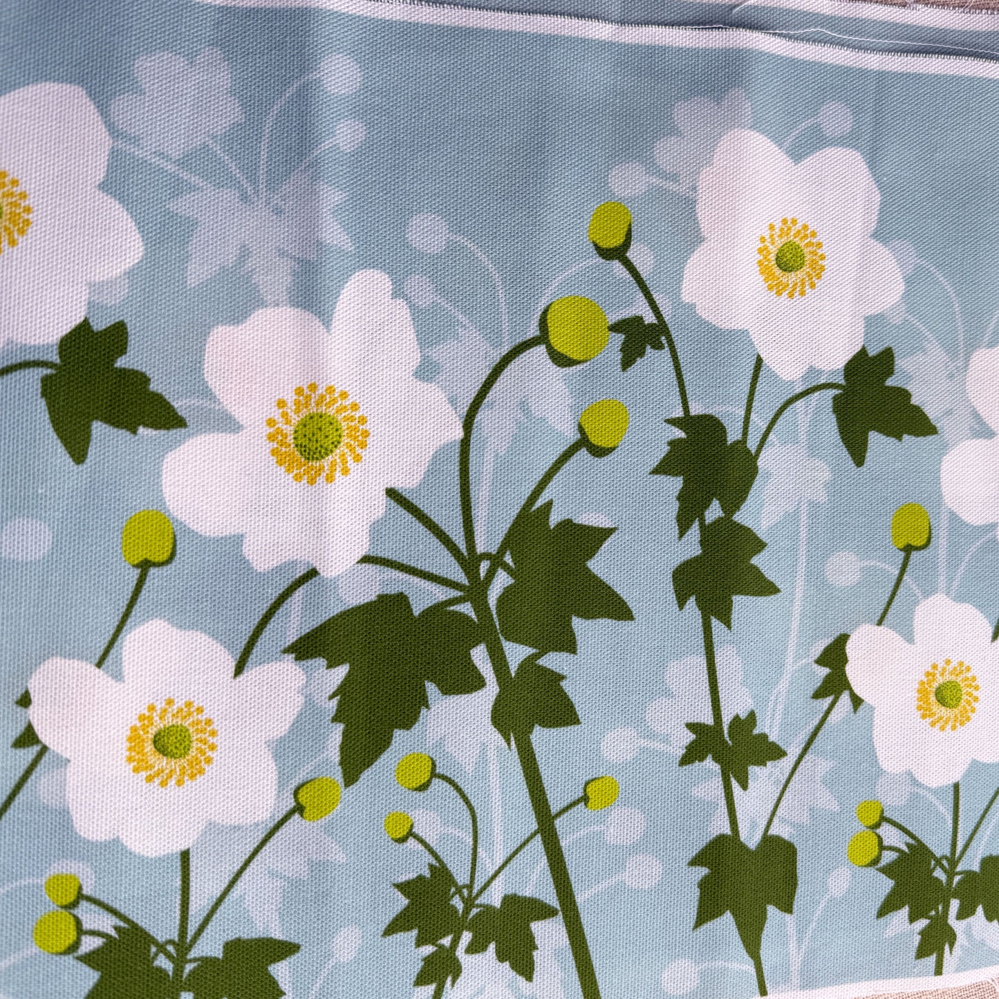 Japanese Anemone Fabric panel