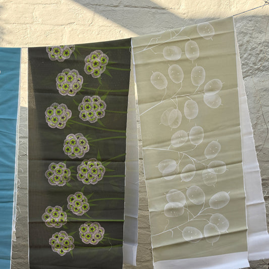 Honesty Seedhead Farrow Fabric panel