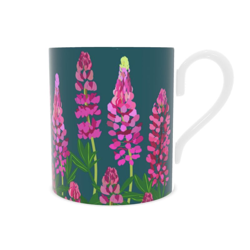 Lupins Fine Bone China Mug