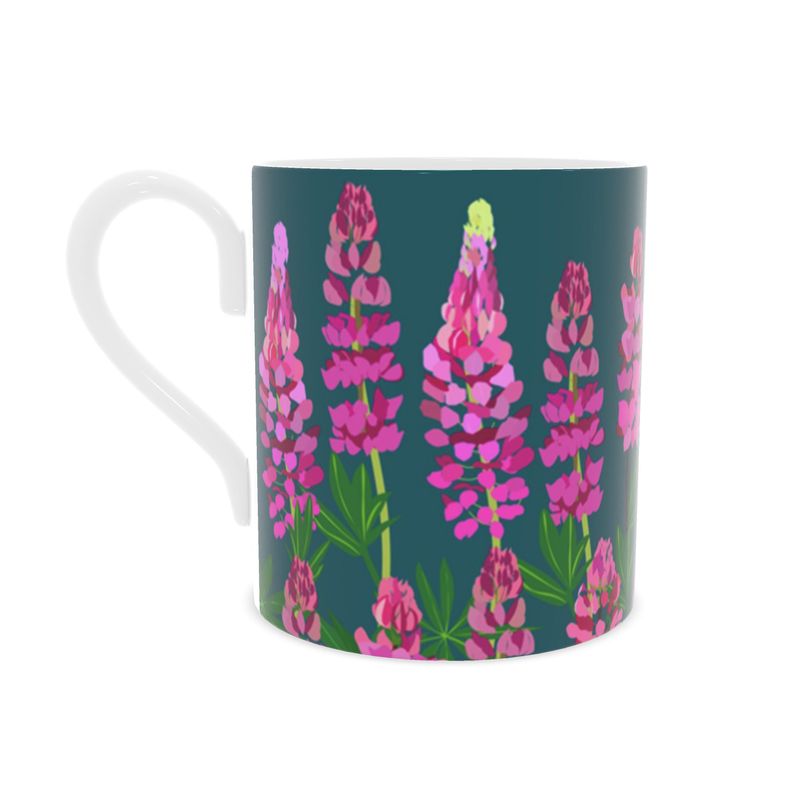 Lupins Fine Bone China Mug