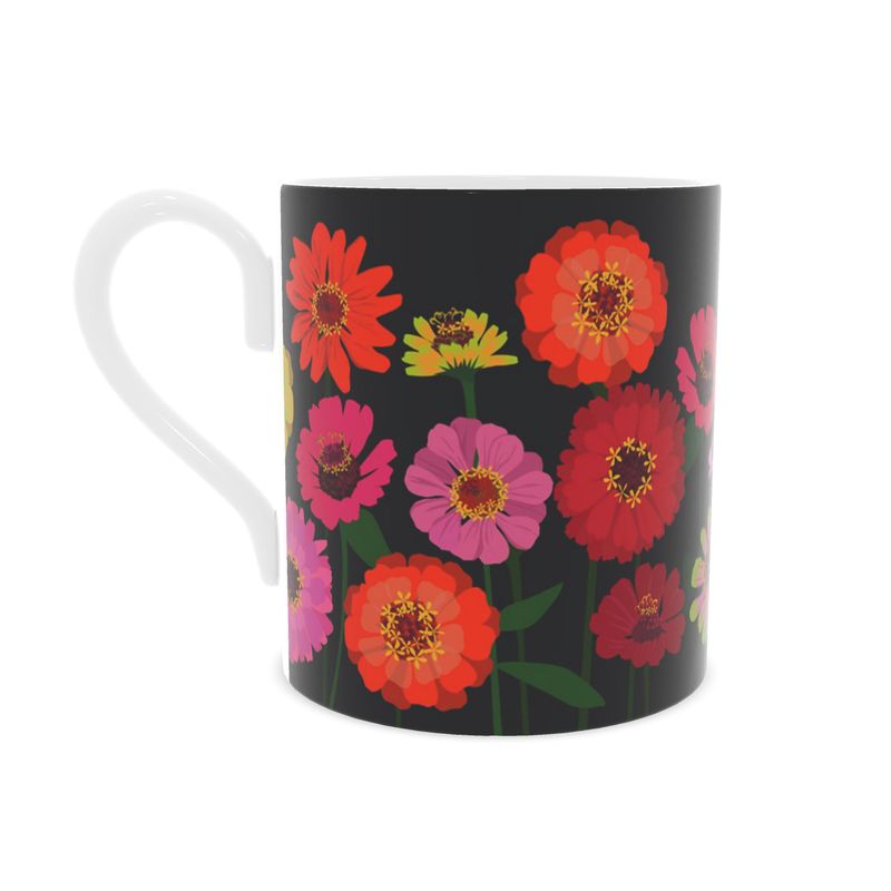 Zinnias Fine Bone China Mug