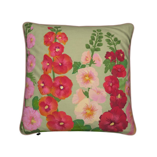 Hollyhocks Cushion