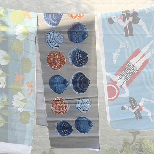 Shells Sand Fabric panel