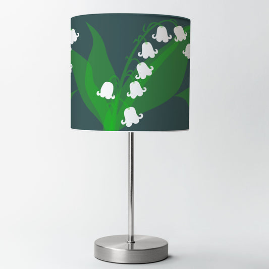 Lily of the Valley Grey Lampshade