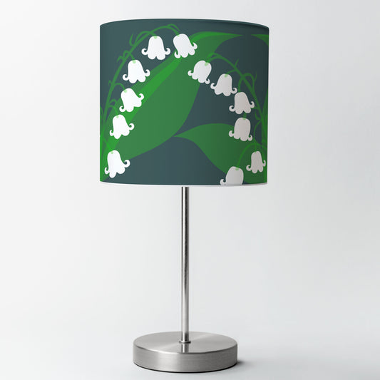 Lily of the Valley Grey Lampshade