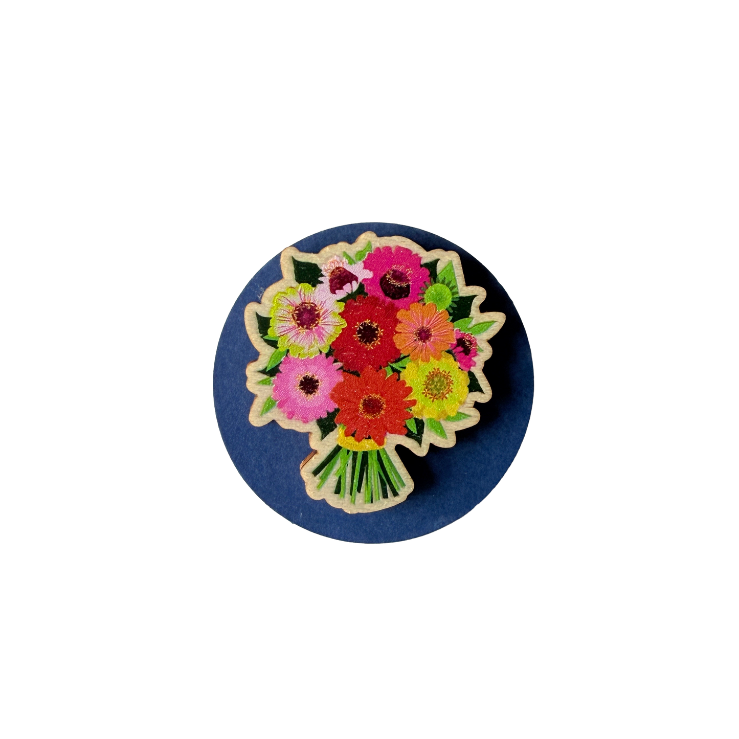 Zinnia Pin Brooch