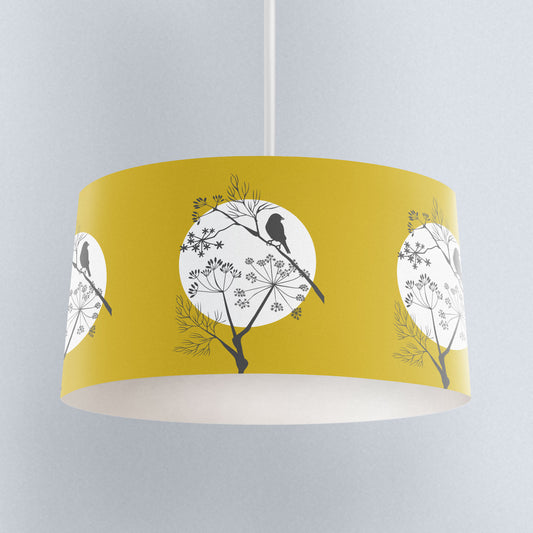 Fennel and Sparrow Mustard Lampshade