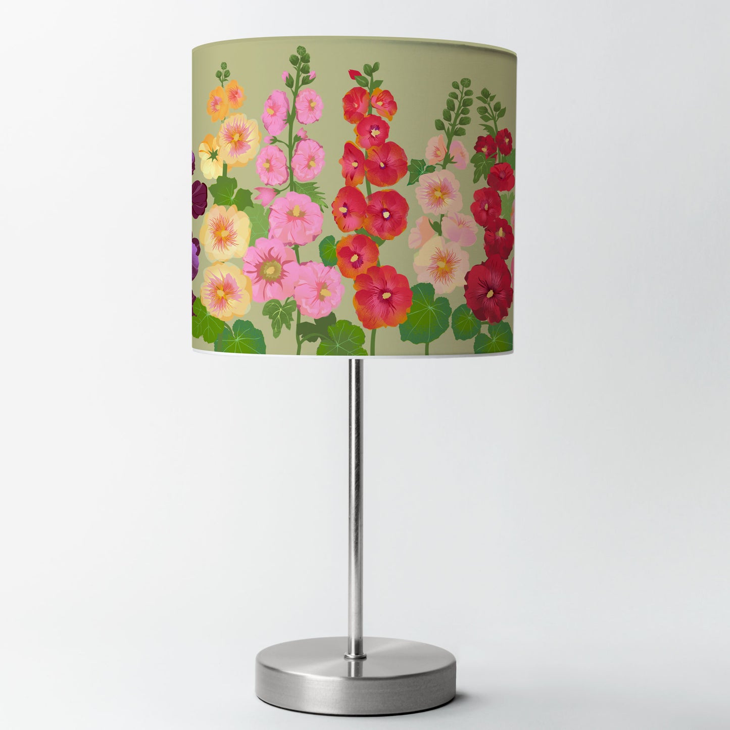 Hollyhocks Lampshade