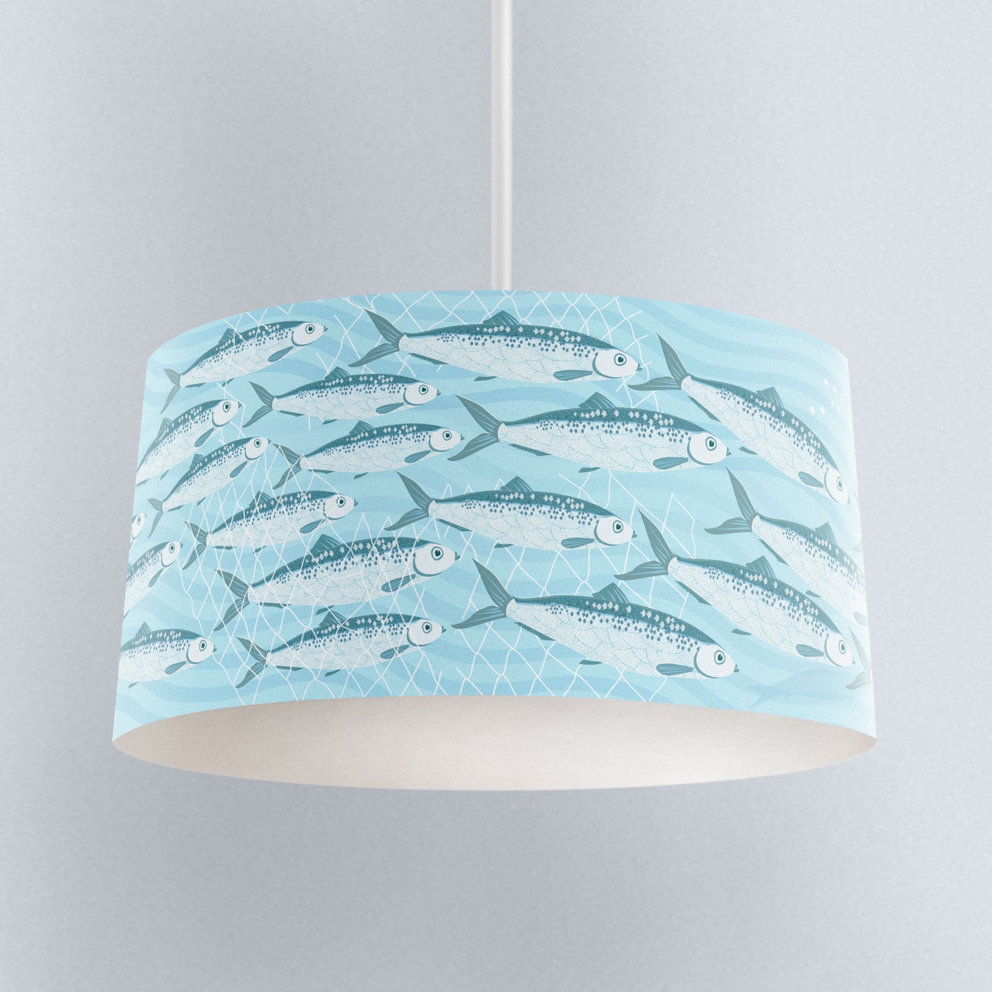 Silver Darlings Fish Lampshade