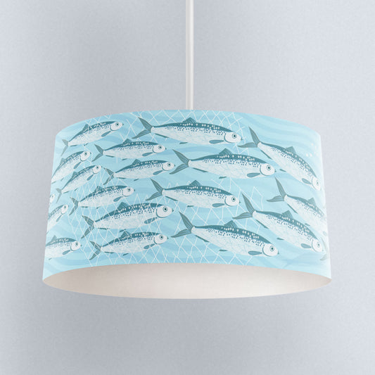 Silver Darlings Fish Lampshade