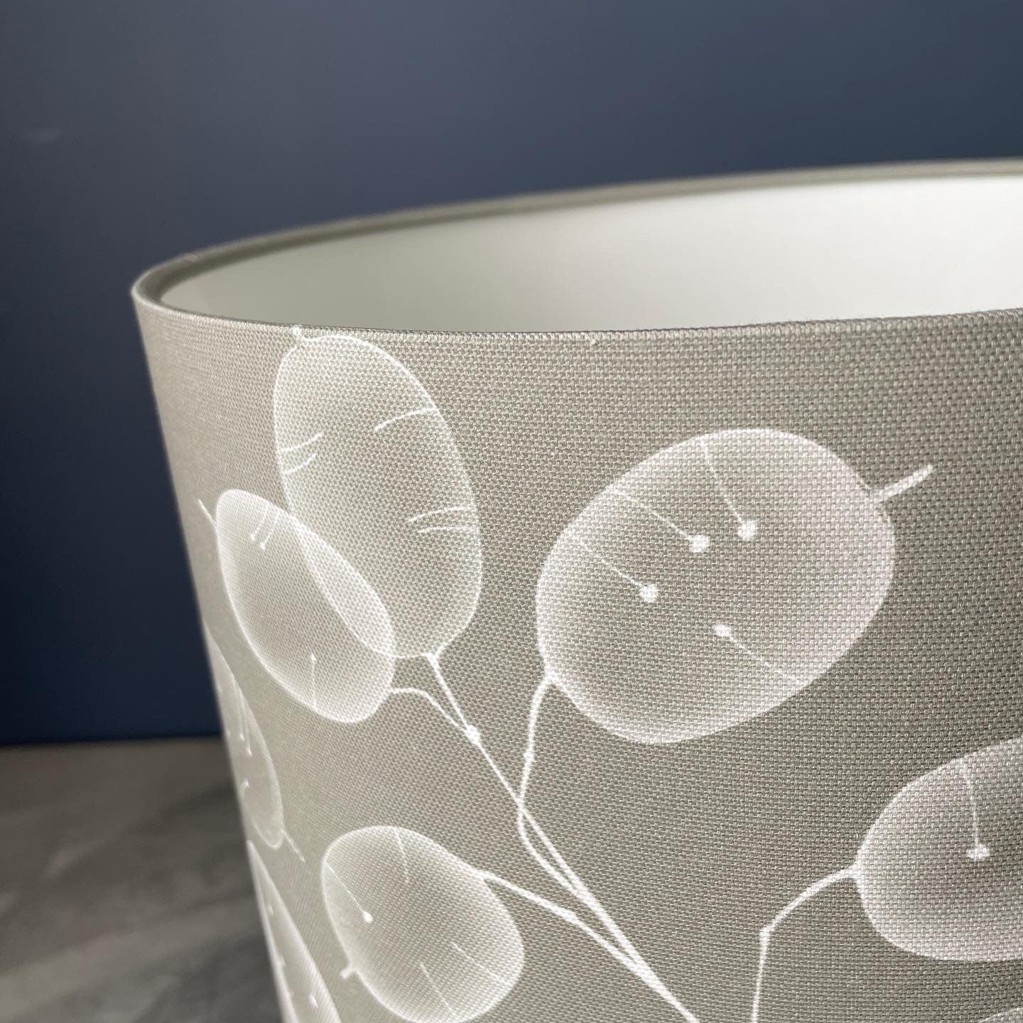 Honesty Seedhead Lampshade - Stone colourway