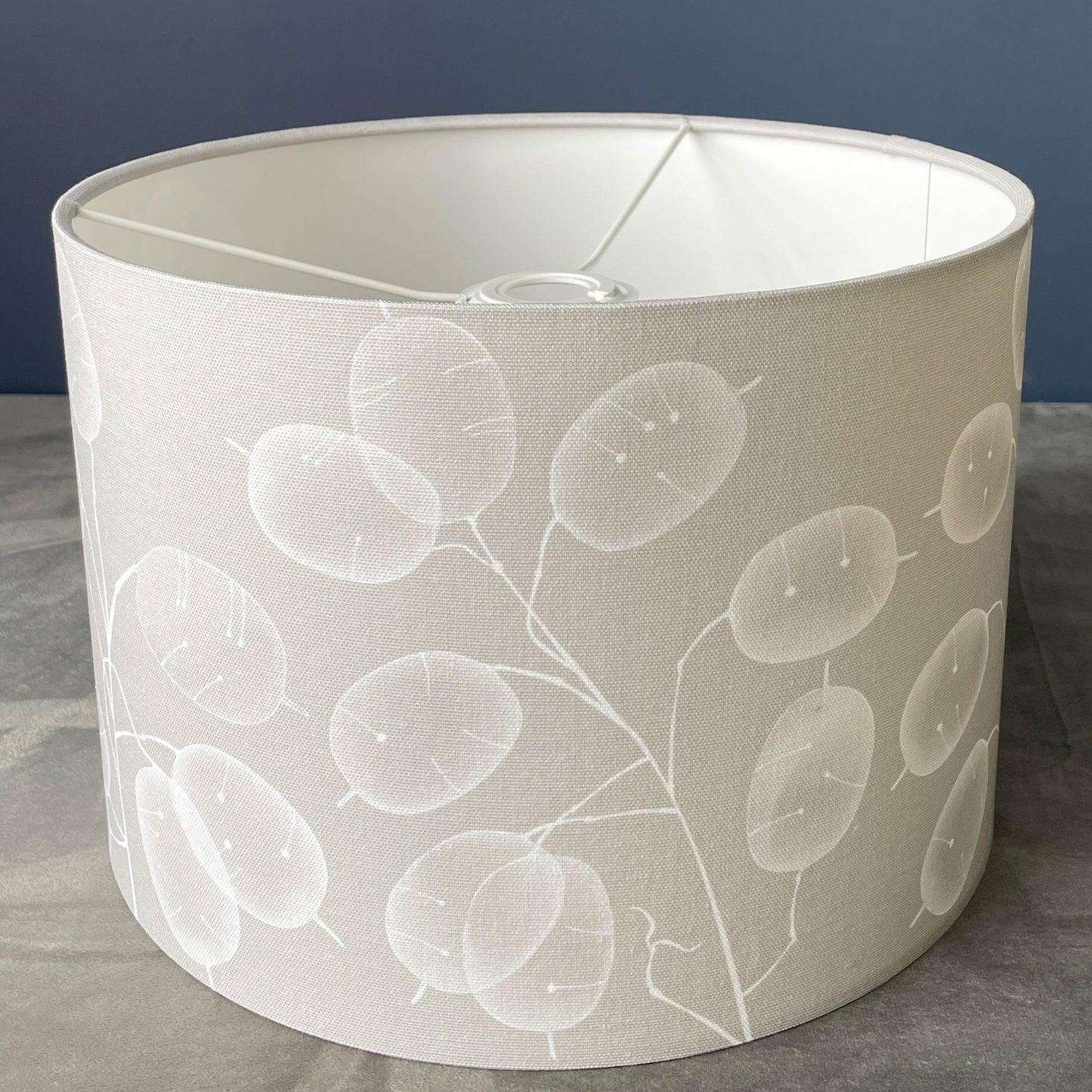 Honesty Seedhead Lampshade - chalk colourway