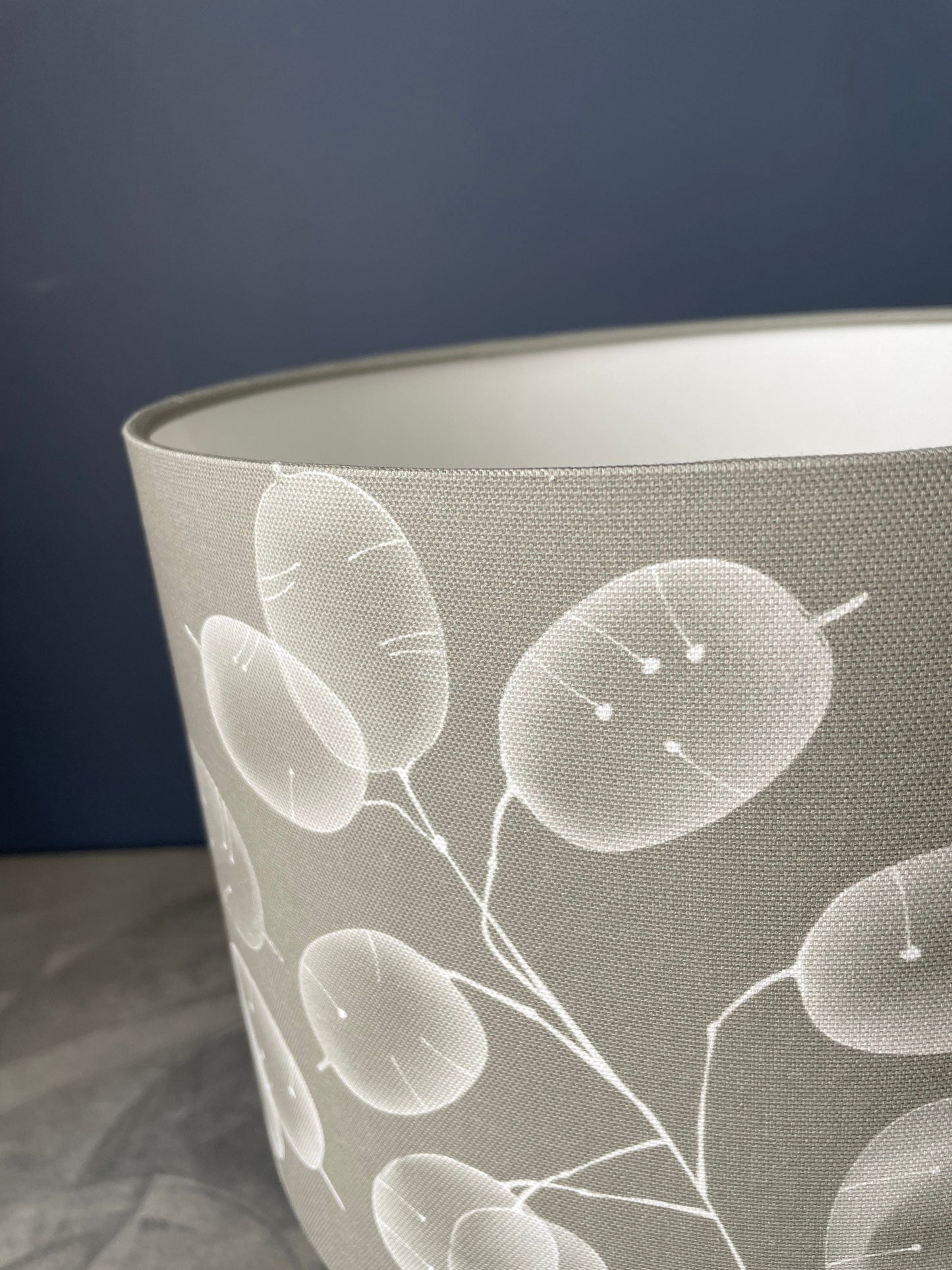 Honesty Seedhead Lampshade - Stone colourway